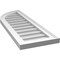 Ekena Millwork Quarter Round Top Left Surface Mount PVC Gable Vent w/ 2"W x 1-1/2"P Brickmould Frame, 12"W x 34"H GVPQL12X3402SN - alternate 3